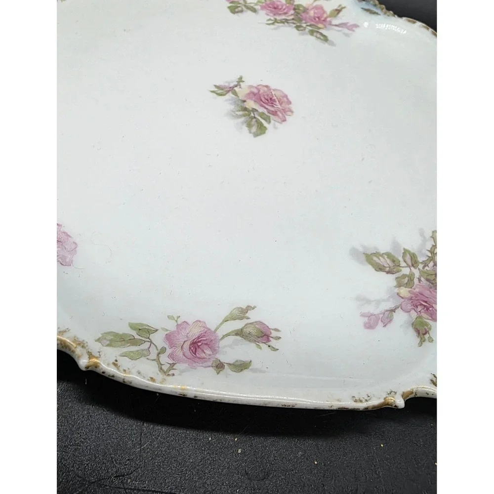 Antique GDA GFH Haviland Limoges Oval Dresser Vanity Tray 11.5